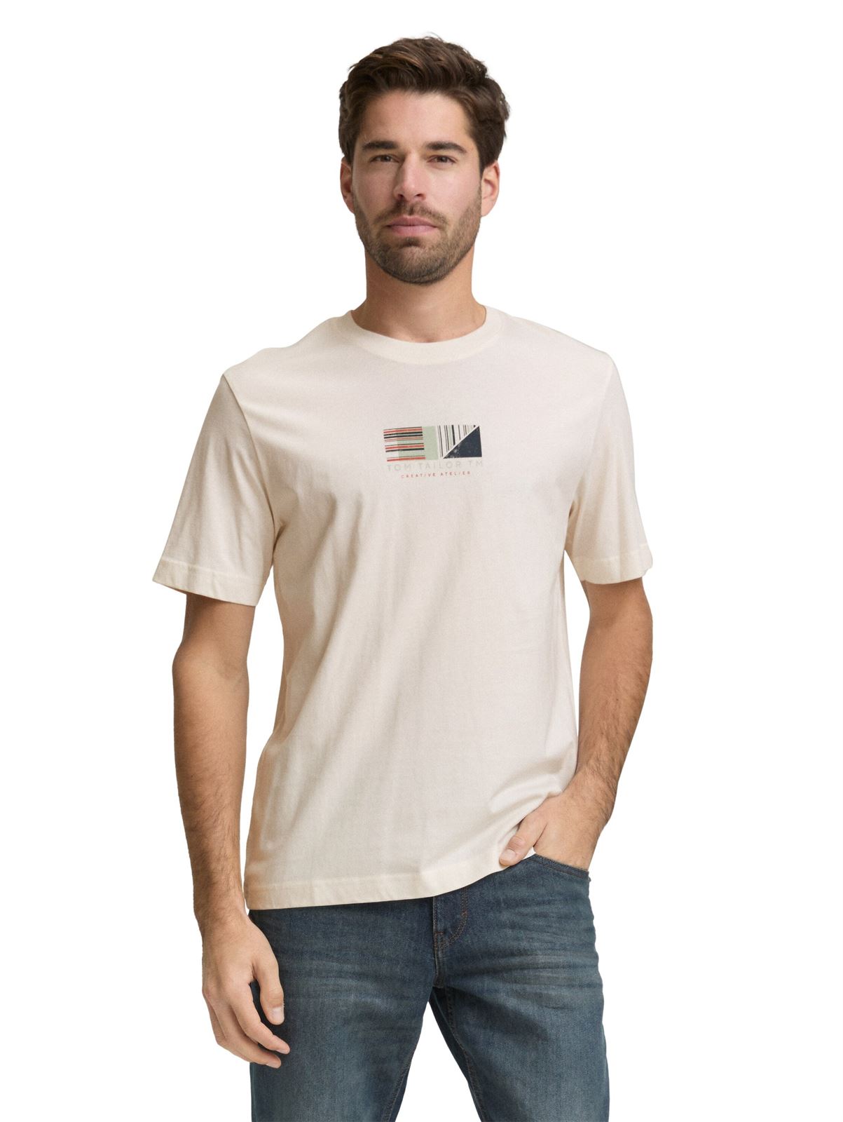 Camiseta TOM TAILOR 1050134 10348 Gardenia White - Imagen 4