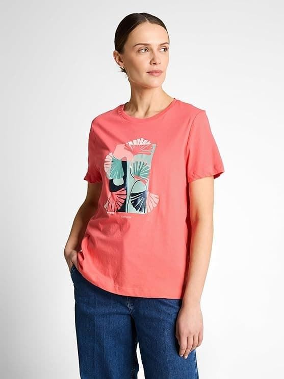 Camiseta TOM TAILOR 1051799 40029 soft coral pink - Imagen 5