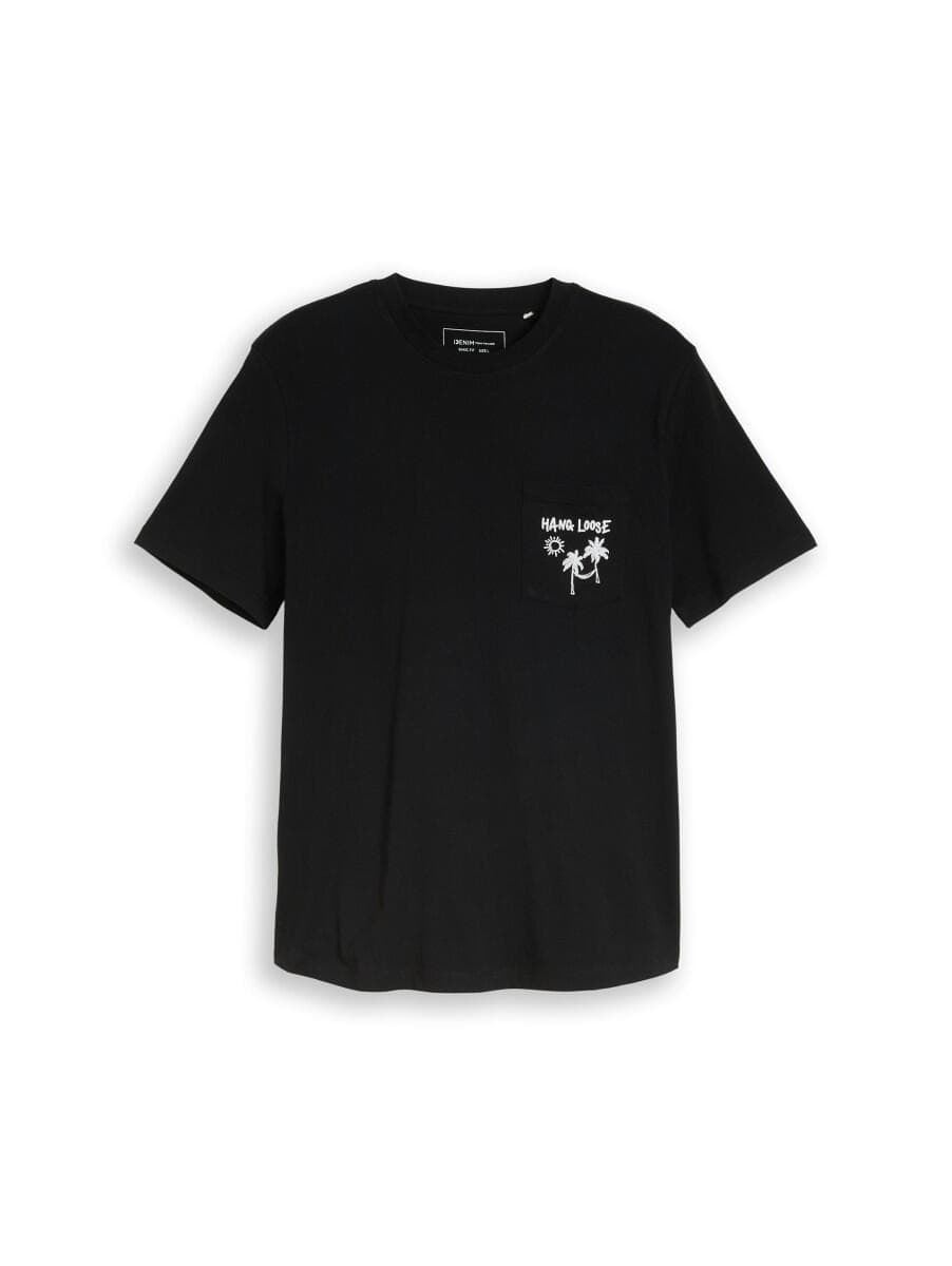 Camiseta Tom Tailor Black 1051546019 29999 - Imagen 1