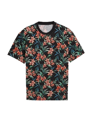 Camiseta Tom Tailor Black Colorfull Flowery Print 1045044 37547 - Imagen 1