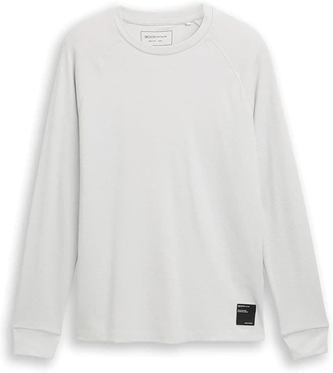 Camiseta Tom Tailor Chalk Grey 1048996 15277 - Imagen 4