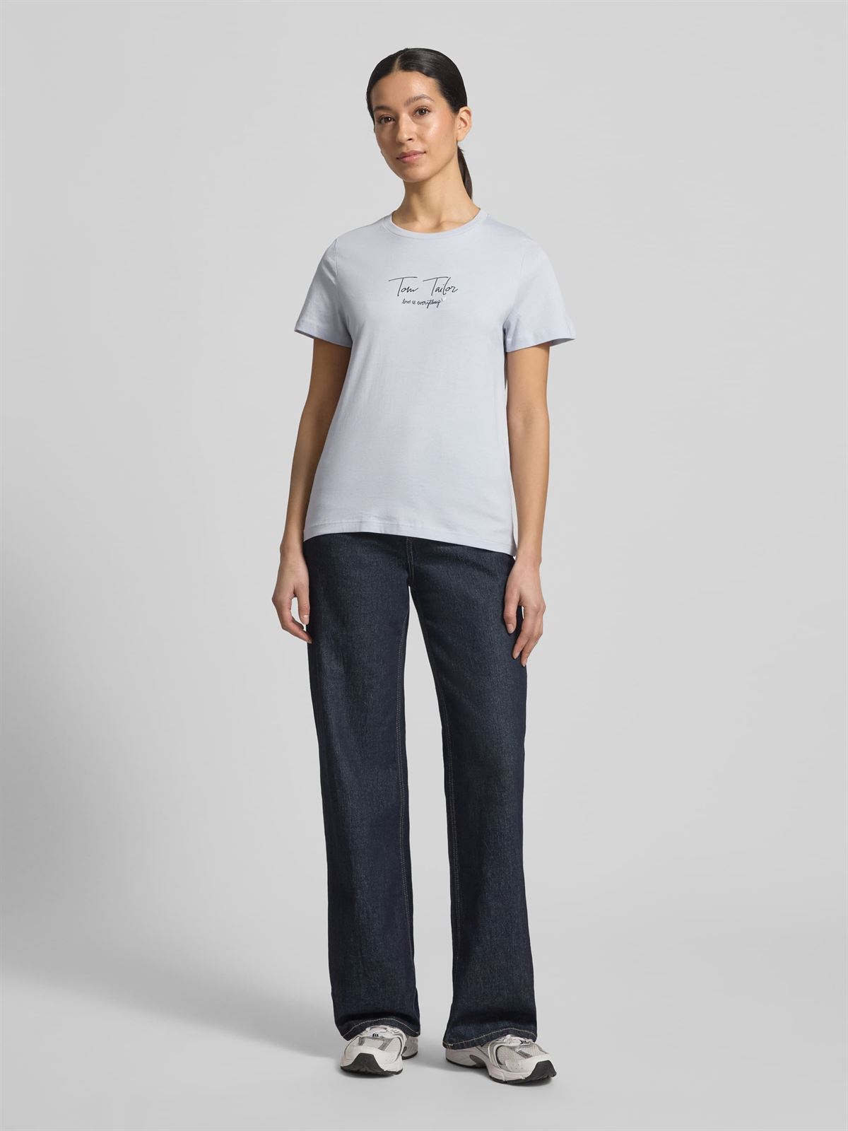 Camiseta Tom Tailor Crew Neck Blue 40032 085 - Imagen 1