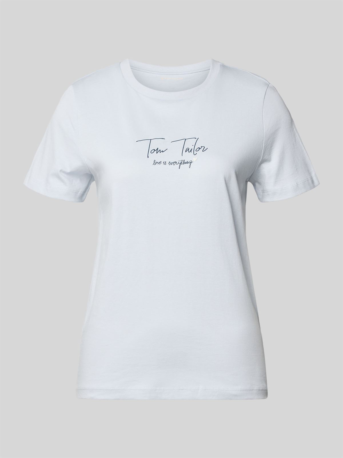 Camiseta Tom Tailor Crew Neck Blue 40032 085 - Imagen 2