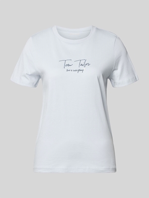 Camiseta Tom Tailor Crew Neck Blue 40032 085 - Imagen 2