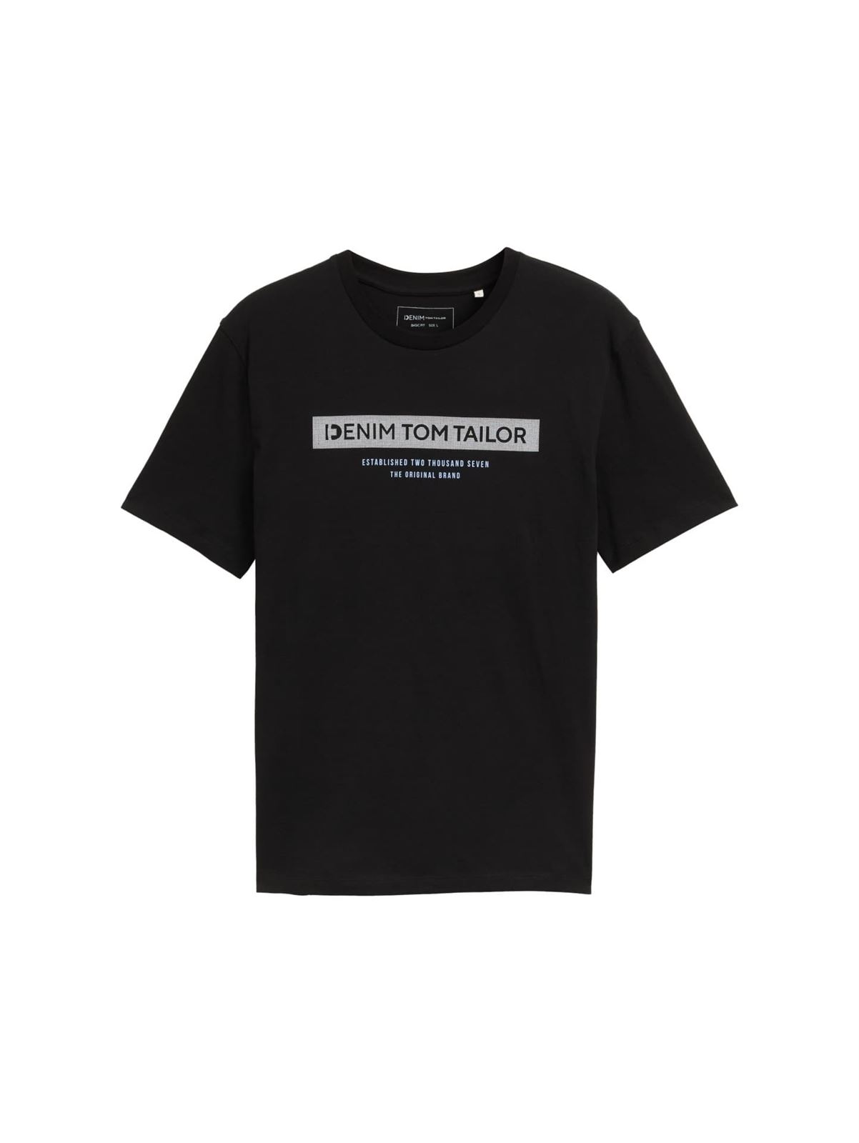 Camiseta Tom Tailor Deep Black 1043491 14482 - Imagen 1