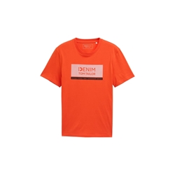 Camiseta Tom Tailor Deep Fiery Orange 1043491 21559 - Imagen 1