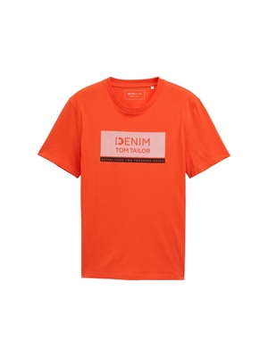 Camiseta Tom Tailor Deep Fiery Orange 1043491 21559 - Imagen 1