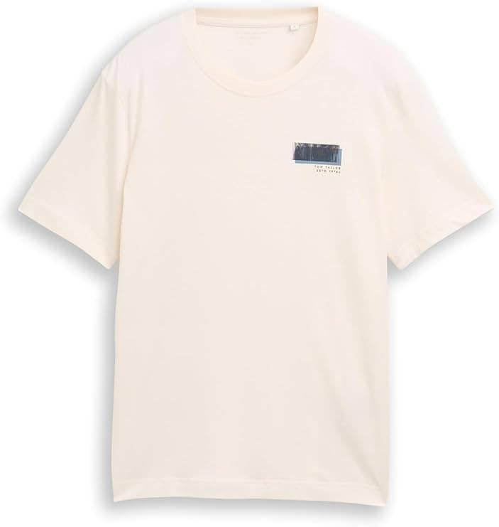 Camiseta Tom Tailor Gardenia White 1048583 10348 - Imagen 4