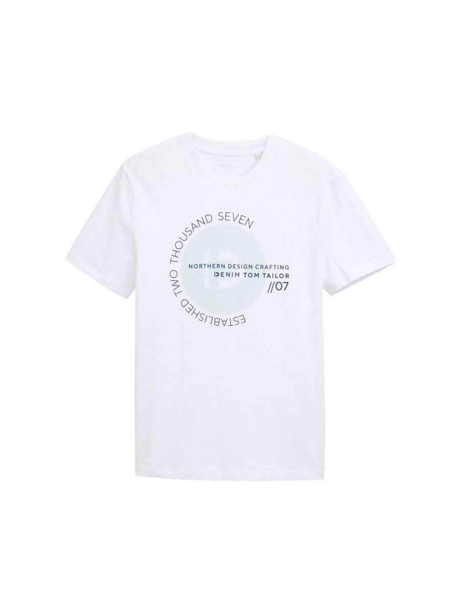 Camiseta Tom Tailor Knit White 1043491 10991 - Imagen 1
