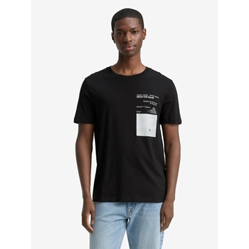 Camiseta Tom Tailor Photo Printed T-Shirt Black 1048969 29999 - Imagen 2