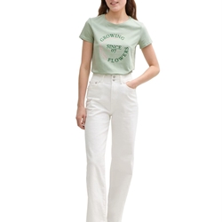 Camiseta Tom Tailor Printed basic Fresh Mint 1045423 13632 - Imagen 2