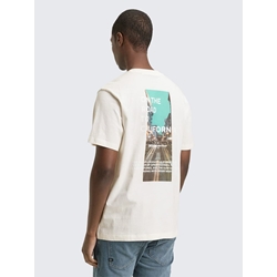 Camiseta Tom Tailor Relaxed Photo Wool White 1048999 12906 - Imagen 2
