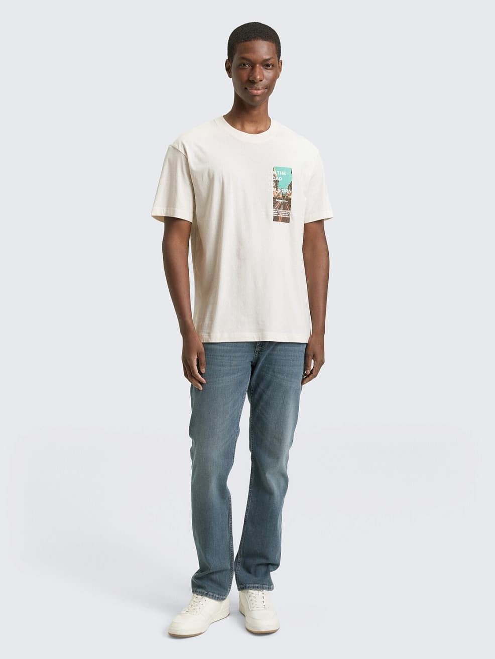 Camiseta Tom Tailor Relaxed Photo Wool White 1048999 12906 - Imagen 3