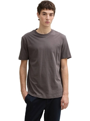 Camiseta Tom Tailor Rounded Hem T-Shirt/Pavement Grey 1037655 11587 - Imagen 2