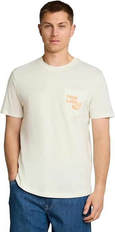 Camiseta Tom Tailor Rounded Wool White 1051546 12906 - Imagen 1