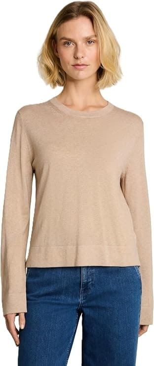 Camiseta Tom Tailor Skill Beige Melange 1052078 40523 - Imagen 1