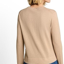 Camiseta Tom Tailor Skill Beige Melange 1052078 40523 - Imagen 2