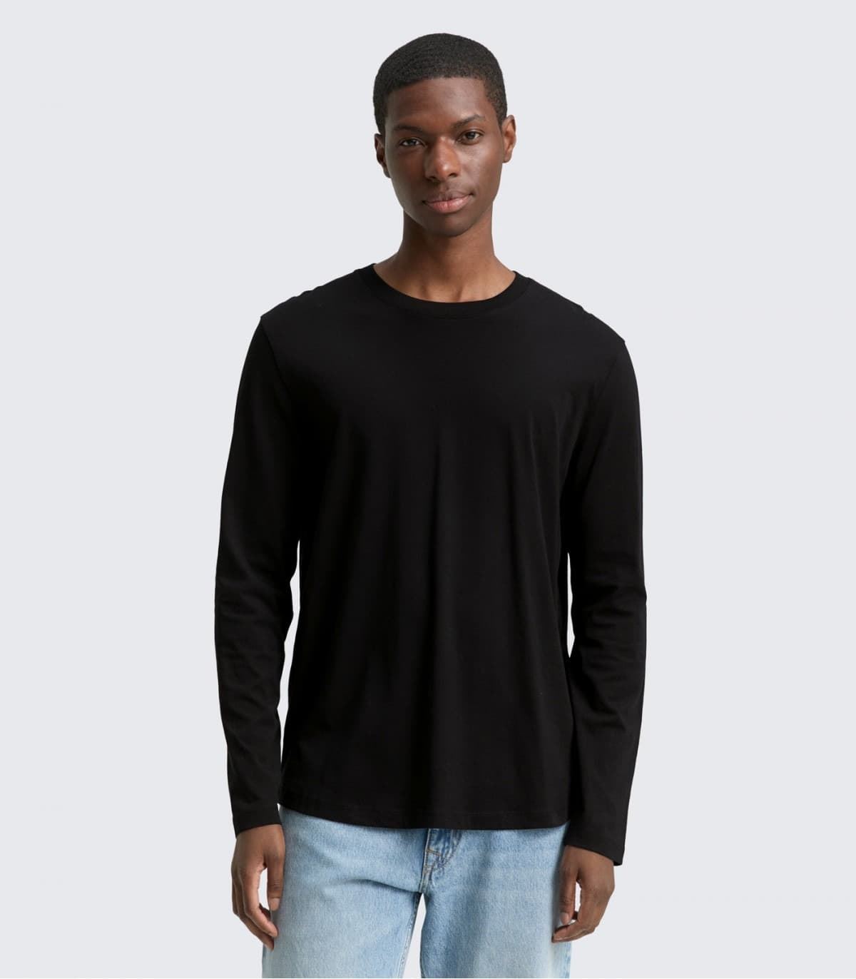 Camiseta Tom Tailor Solid Round Hem Black 1048962 29999 - Imagen 1