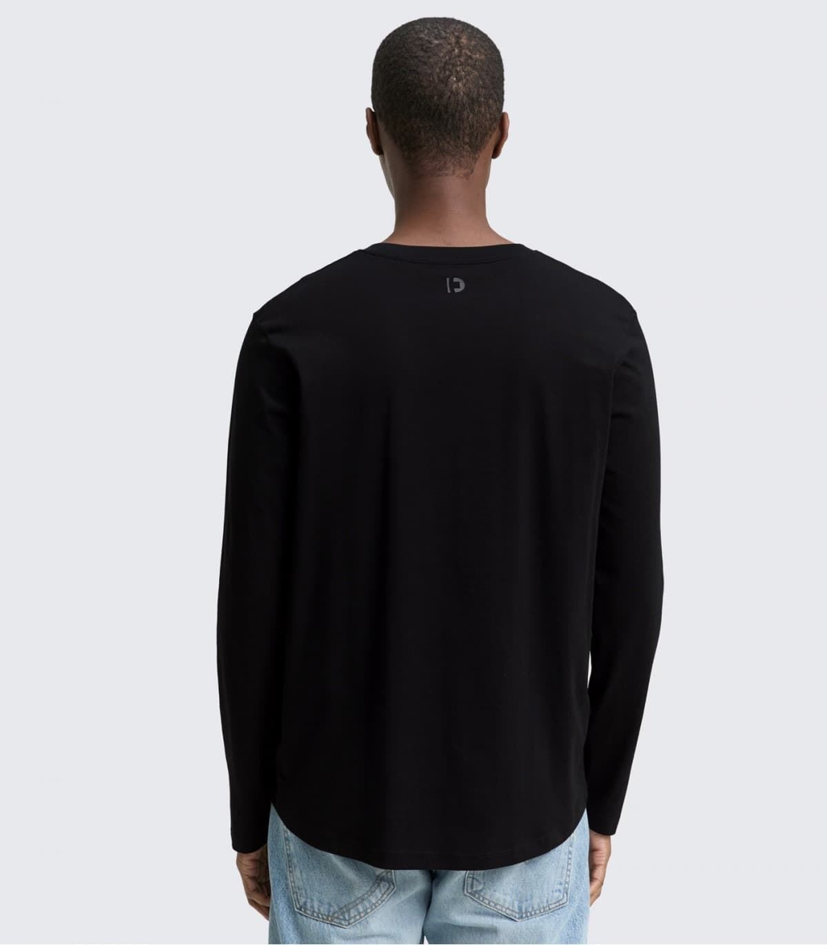 Camiseta Tom Tailor Solid Round Hem Black 1048962 29999 - Imagen 2