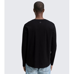 Camiseta Tom Tailor Solid Round Hem Black 1048962 29999 - Imagen 2