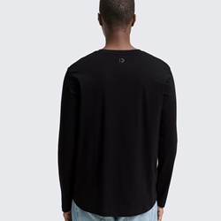 Camiseta Tom Tailor Solid Round Hem Black 1048962 29999 - Imagen 2