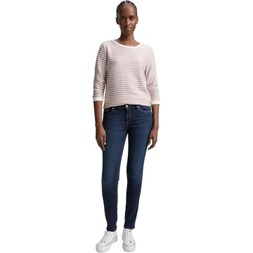 Camiseta Tom Tailor Striped jacq1uard Rose White 1039980 38543 - Imagen 2
