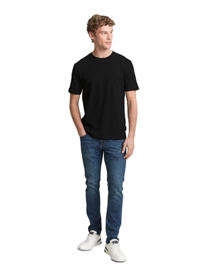 Camiseta Tom Tailor Structured Black 1050352 29999 - Imagen 2