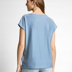 Camiseta Tom Tailor Structured Fluent Blue 1050834 31347 - Imagen 2
