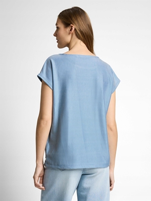 Camiseta Tom Tailor Structured Fluent Blue 1050834 31347 - Imagen 2