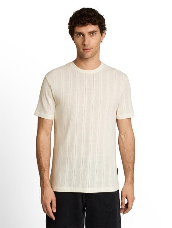 Camiseta Tom Tailor White Denim 1052142 12906 - Imagen 3