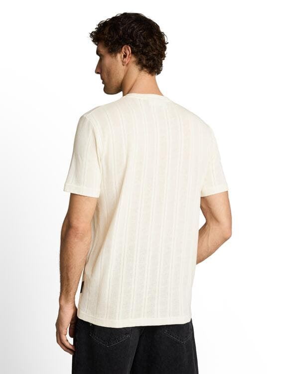 Camiseta Tom Tailor White Denim 1052142 12906 - Imagen 4
