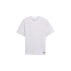 Camiseta Tom Tailor White Green Thin Stripe 1045027 37521 - Imagen 1
