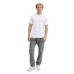 Camiseta Tom Tailor White Multicolor Graphic Print 1045749 37542 - Imagen 2