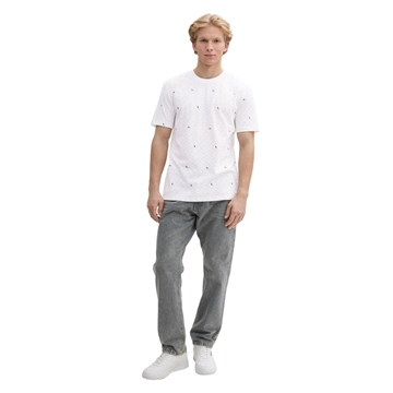 Camiseta Tom Tailor White Multicolor Graphic Print 1045749 37542 - Imagen 2