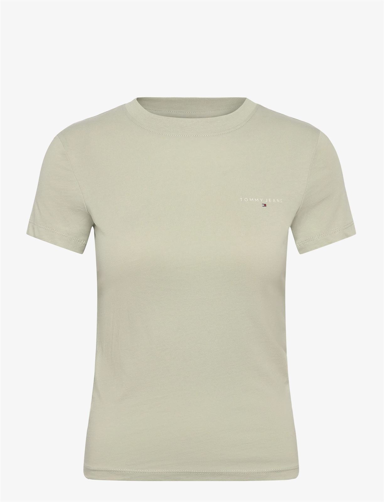 Camiseta Tommy Jans Misty Sage Tjw Slim Linear SS Tee DW0DW21164 M1C - Imagen 2