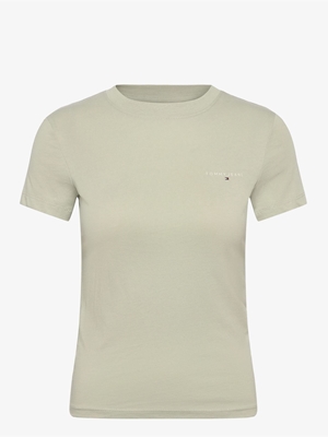 Camiseta Tommy Jans Misty Sage Tjw Slim Linear SS Tee DW0DW21164 M1C - Imagen 2