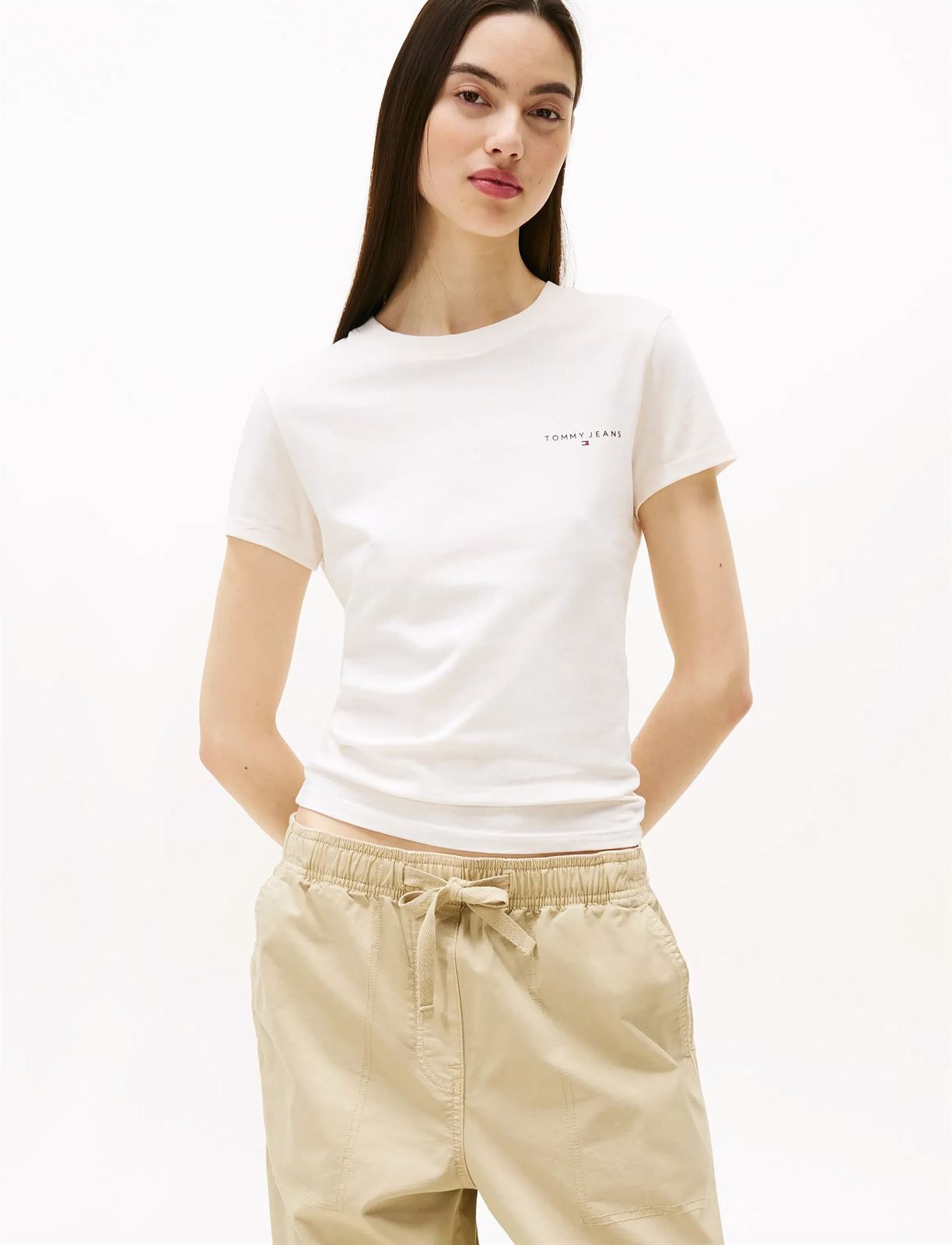 Camiseta Tommy Jeans Ancient White DW0DW21164 YBH - Imagen 1