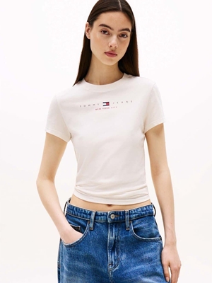 Camiseta Tommy Jeans Ancient White DW0DW21422 YBH - Imagen 1