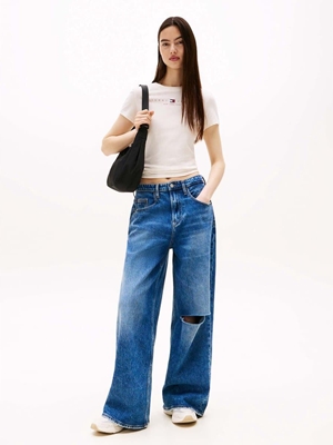 Camiseta Tommy Jeans Ancient White DW0DW21422 YBH - Imagen 2