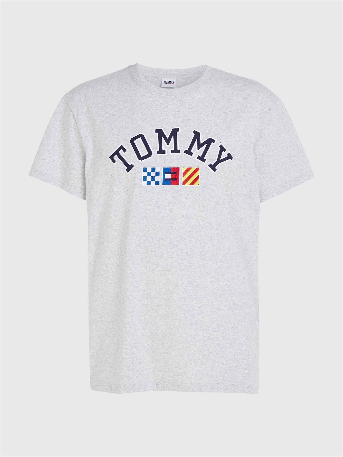 Camiseta TOMMY JEANS DM0DM16846 PJ4 silver grey heather - Imagen 4