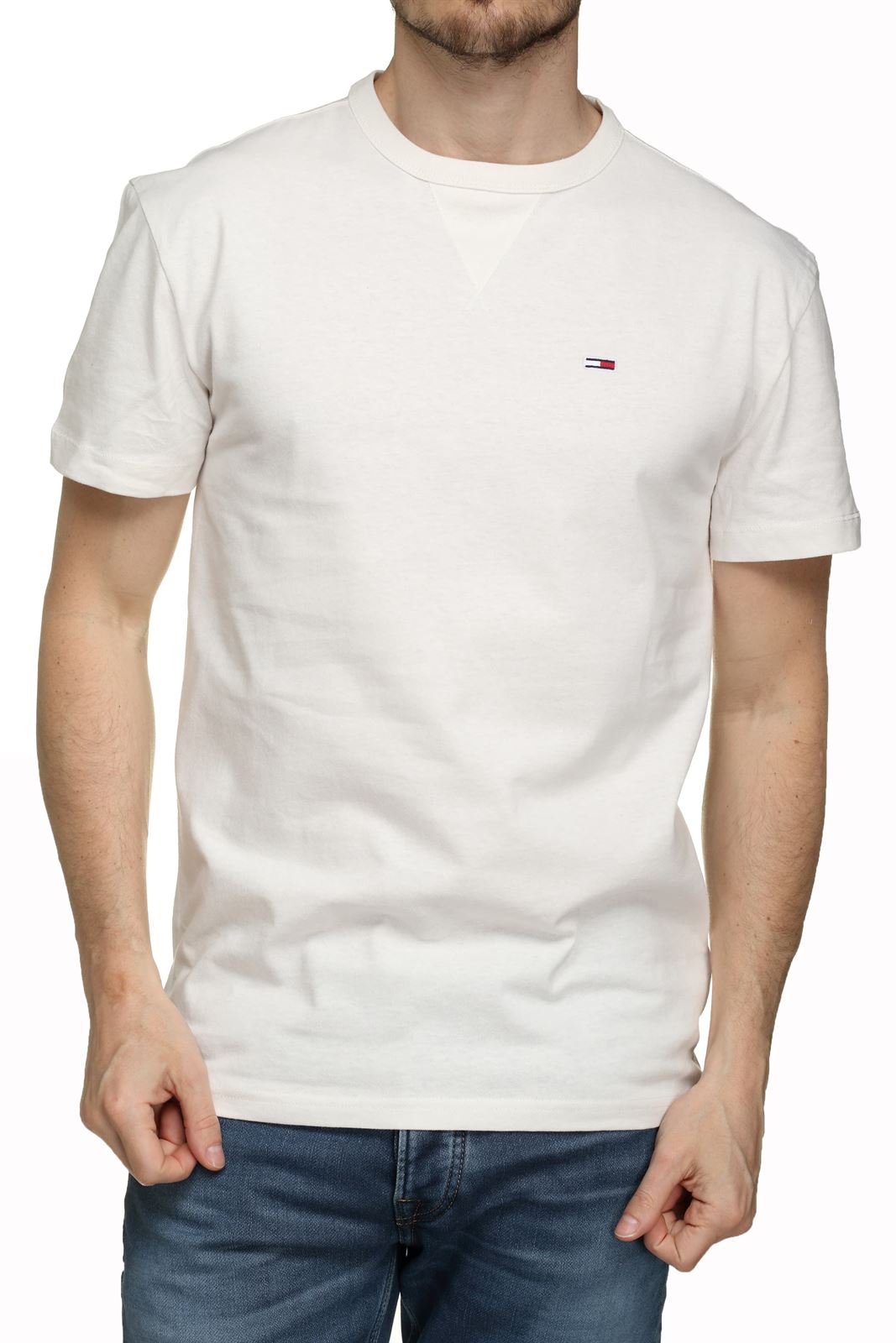 Camiseta TOMMY JEANS DM0DM16882 YBH ancient white - Imagen 1