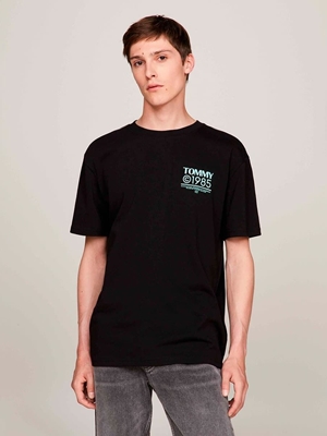 Camiseta Tommy Jeans DM0DM18284 BDS black - Imagen 1