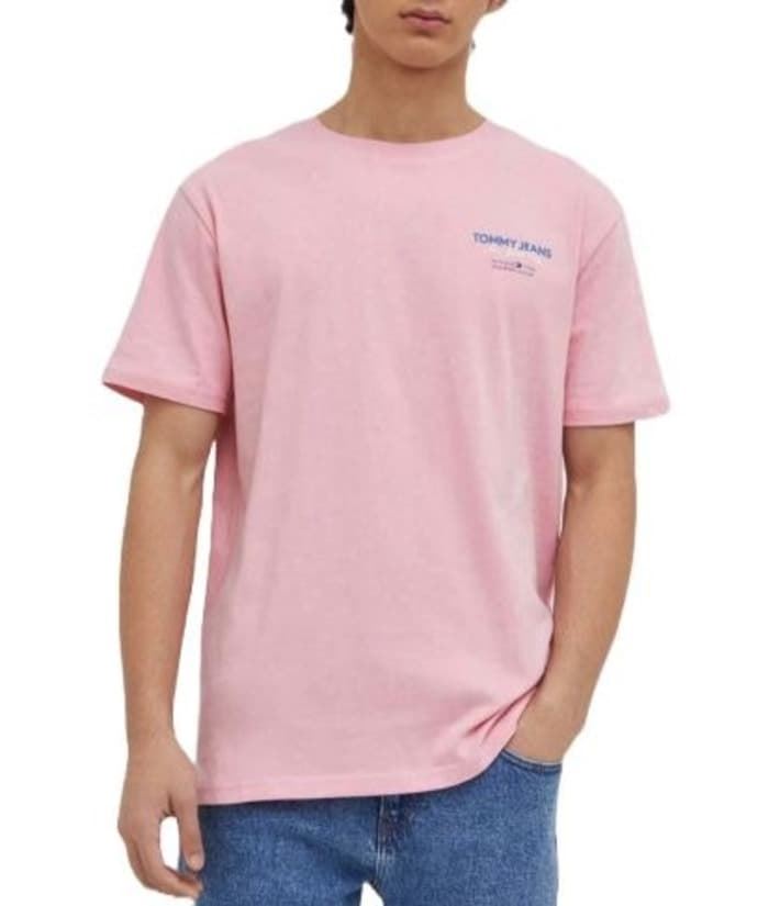 Camiseta Tommy Jeans DM0DM18286 THA ballet pink - Imagen 3