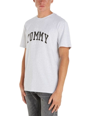 Camiseta Tommy Jeans DM0DM18287 PJ4 silver grey - Imagen 1