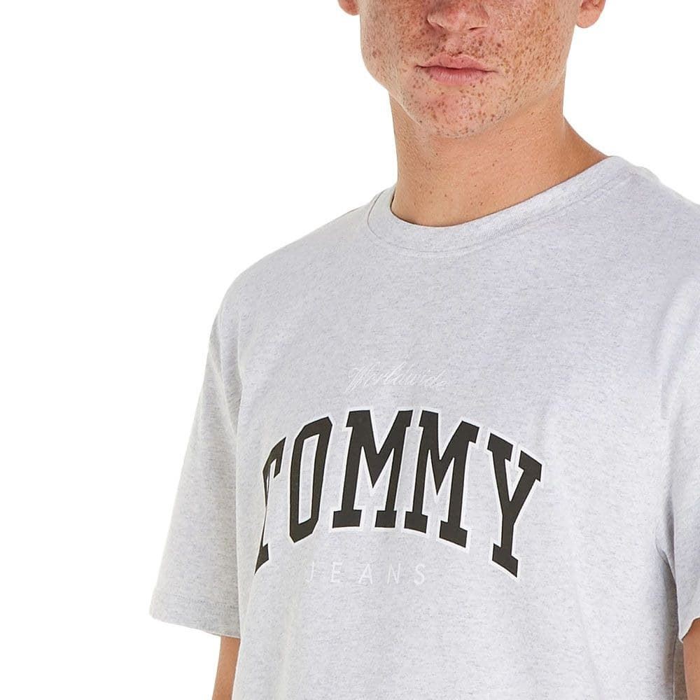 Camiseta Tommy Jeans DM0DM18287 PJ4 silver grey - Imagen 3
