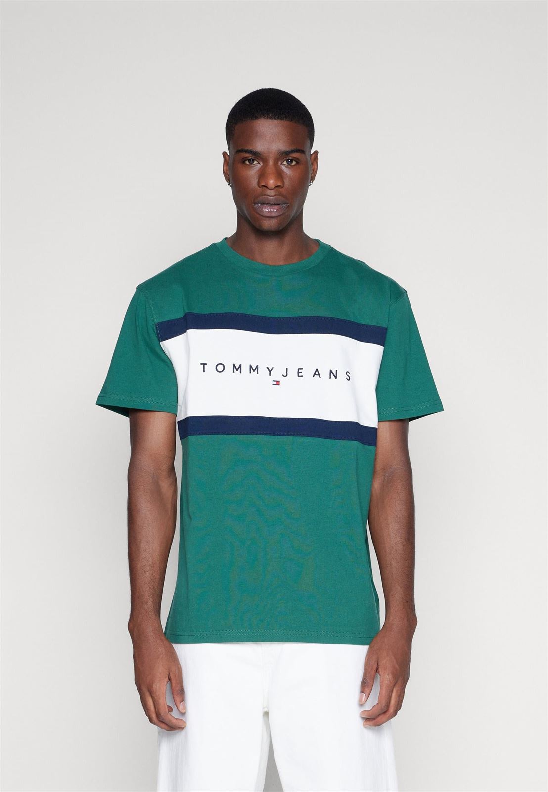 Camiseta Tommy Jeans DM0DM18427 L4L green - Imagen 1