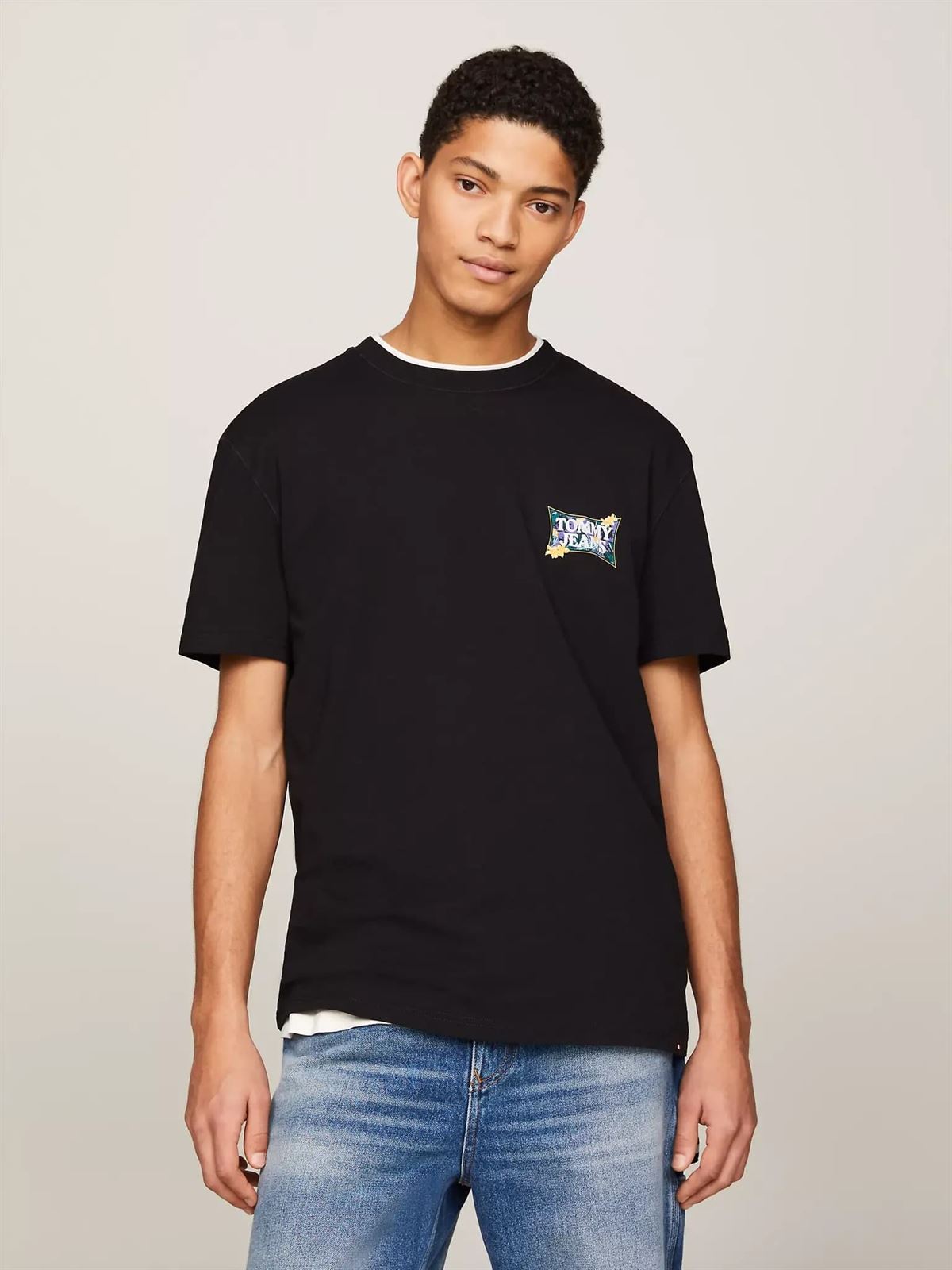 Camiseta Tommy Jeans DM0DM18562 BDS black - Imagen 1