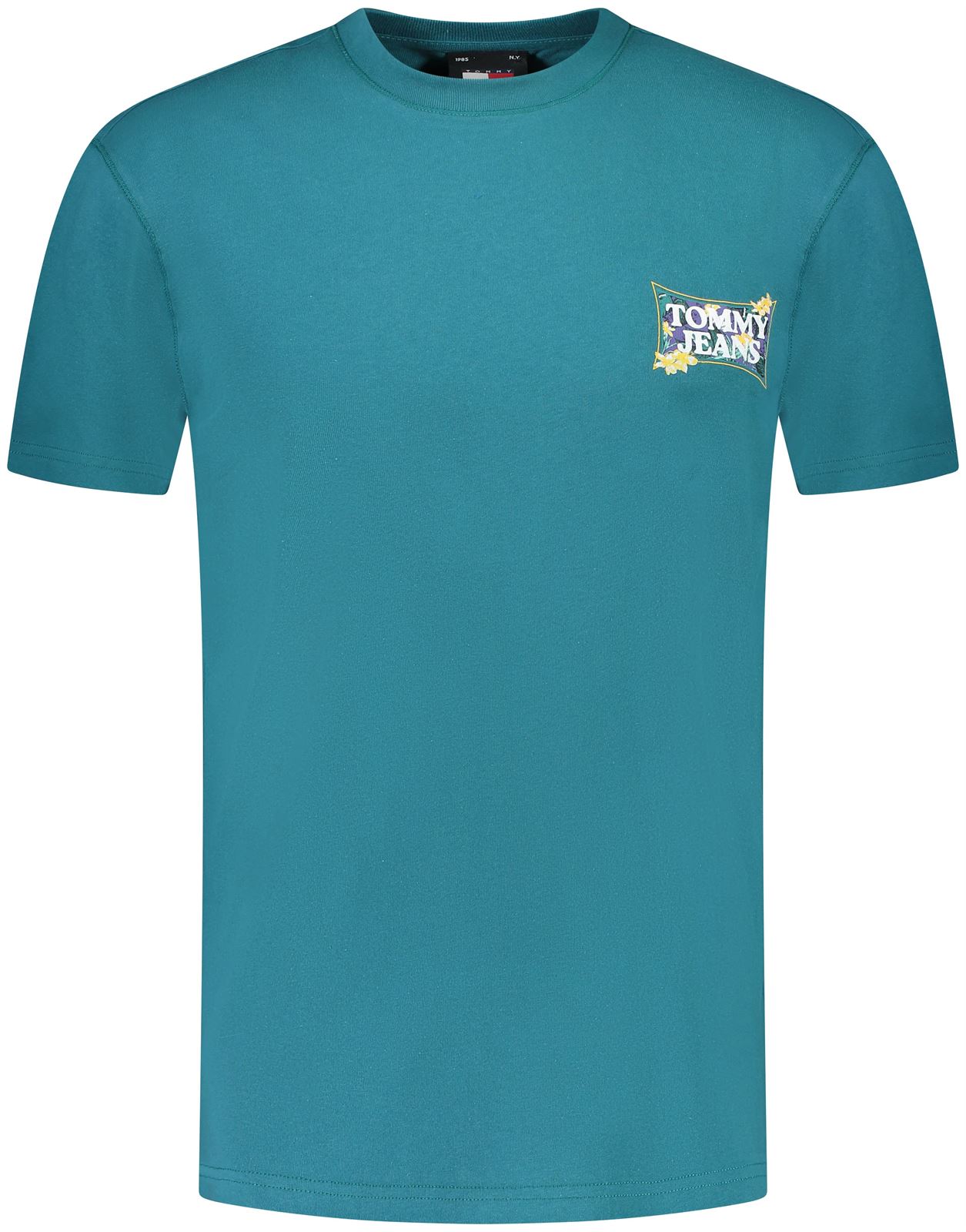 Camiseta Tommy Jeans DM0DM18562 CT0 timeless teal - Imagen 1