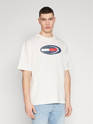 Camiseta Tommy Jeans DM0DM18586 YBH ancient white - Imagen 1