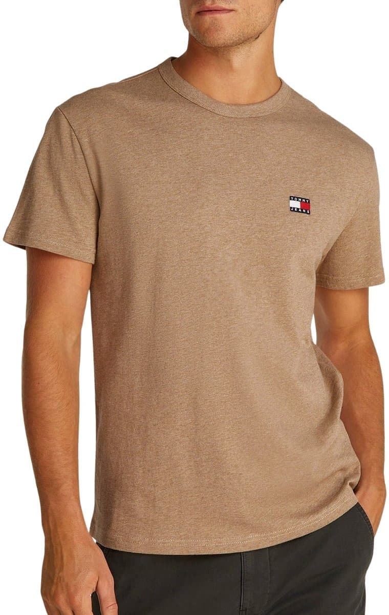 Camiseta Tommy Jeans DM0DM20322 HEF vintage camel melange - Imagen 1